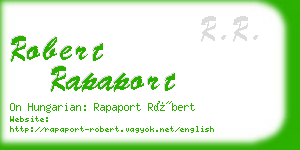 robert rapaport business card
